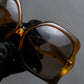 "Christian Dior" Mortal shell amber design square frame sunglasses