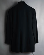 "Max Mara" 00’s Minimalist wrap-front structured jacket