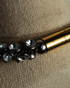 "DRIES VAN NOTTEN" 2022's Double crystal detail magnetic choker