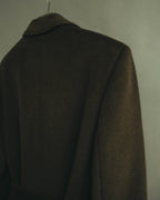 “Max Mara” 00’s Belted angora blend long coat