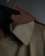 -SPECIAL- "Burberrys" 90's Collar switching two-tone trench coat