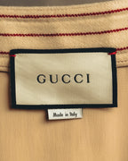 -SPECIAL- “GUCCI” 2015-2022 vintage inspired horsebit striped wool skirt