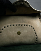 "CELINE" Studs design suede leather shoulder bag