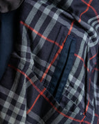 "BURBERRYS" Cotton polyester twill long length stand collar coat