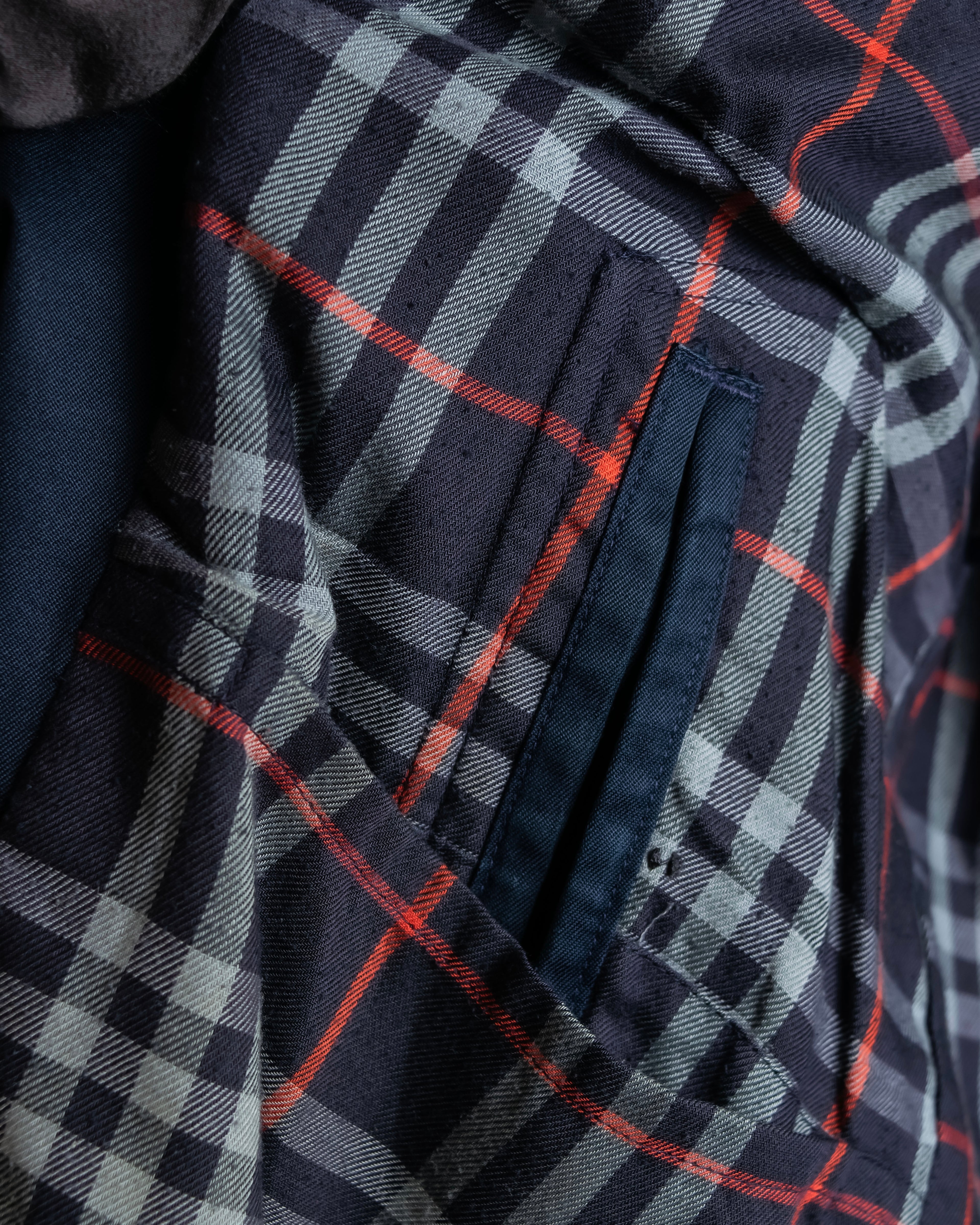 "BURBERRYS" Cotton polyester twill long length stand collar coat