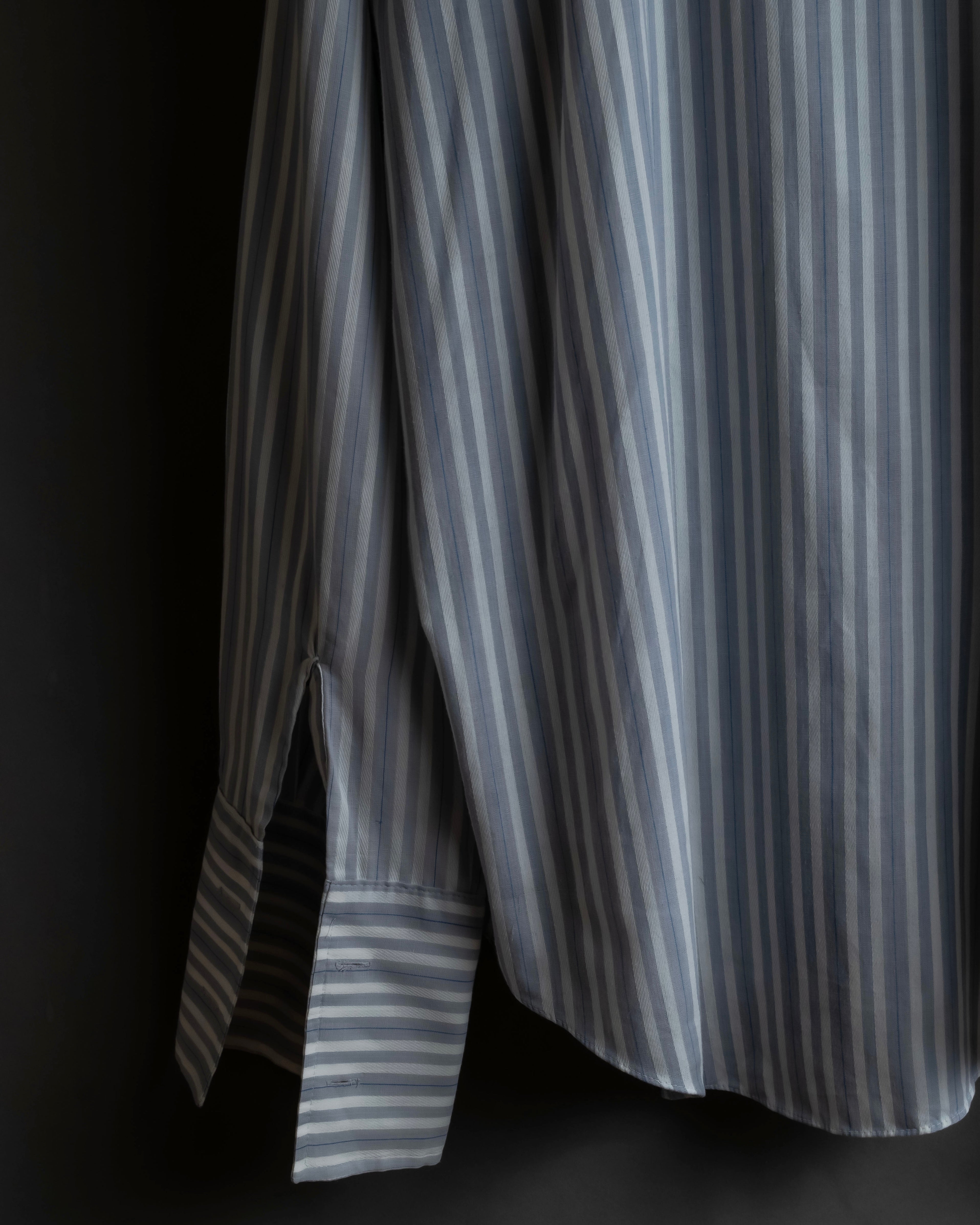 "Vintage multi-stripe pattern shirt"