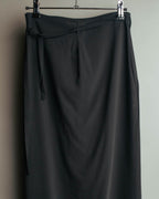 “JIL SANDER” 90’s-00’s Side tie wool wrap skirt