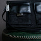 "GUCCI" Two outside pockets detailing GG monogram pattern hand bag