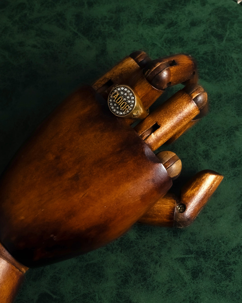 "DIOR" J’ADIOR engraved signet ring