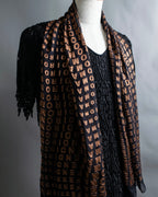 "FENDI" Silk blended logo scarf