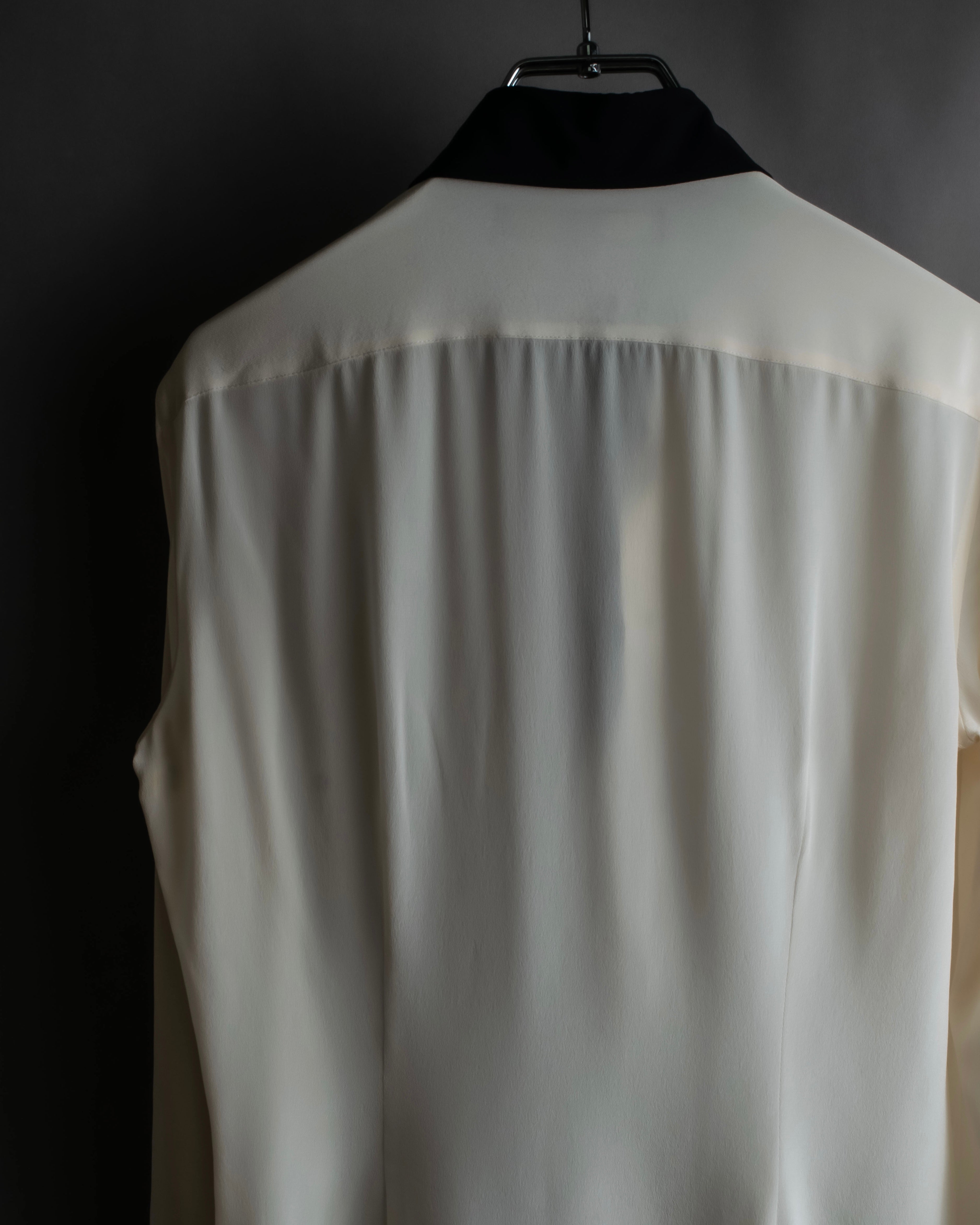 "Ralph Lauren" High density woven silk clerical shirt