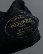 "HERMES" Stud &amp; ring design anjo leather gloves