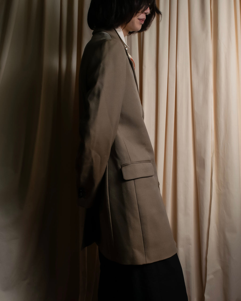 "MAISON MARGIELA" 13AW structured mid-length tailored coat
