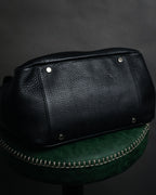 “TIFFANY & CO.” 2010’s Grained leather chain shoulder bag