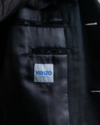 "KENZO" Classic detail black tailored jacket