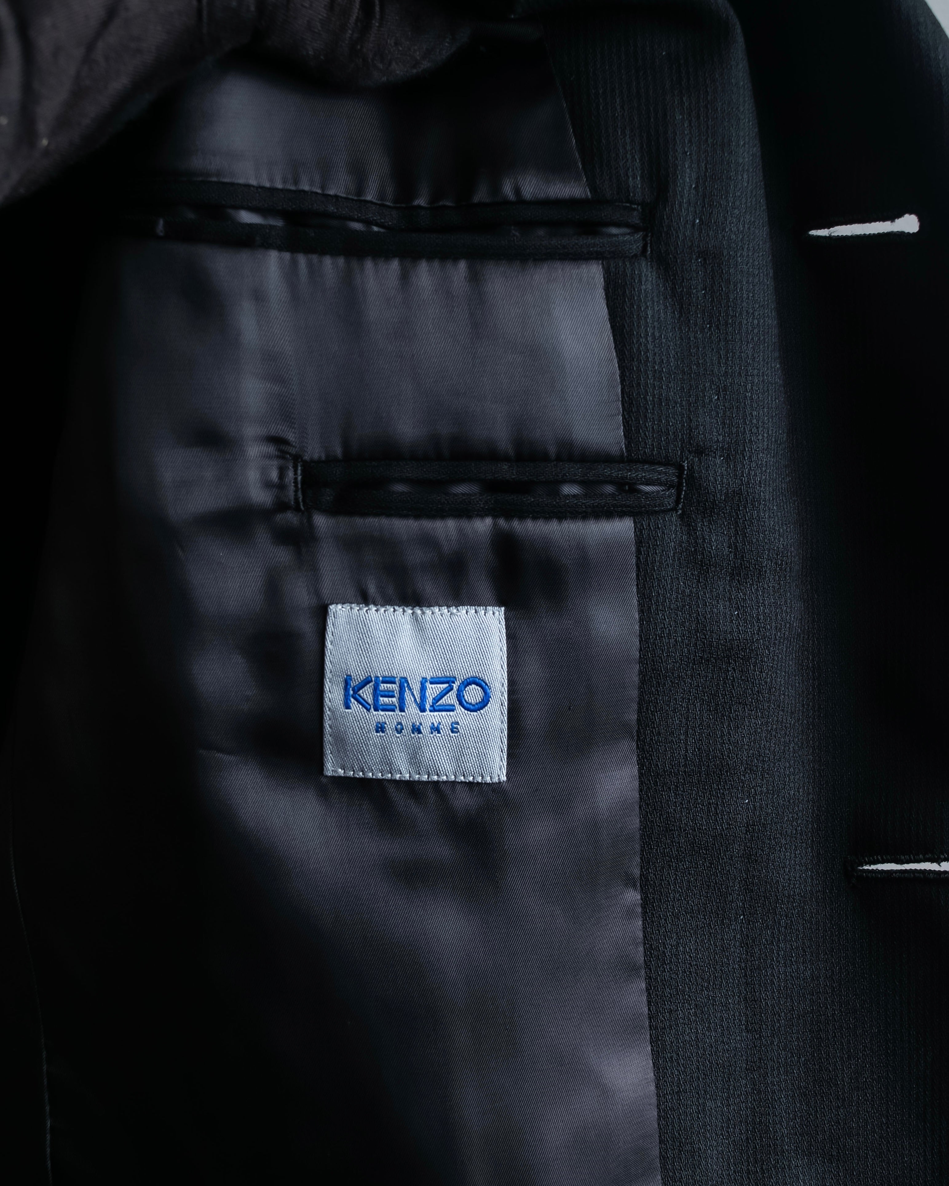 "KENZO" Classic detail black tailored jacket