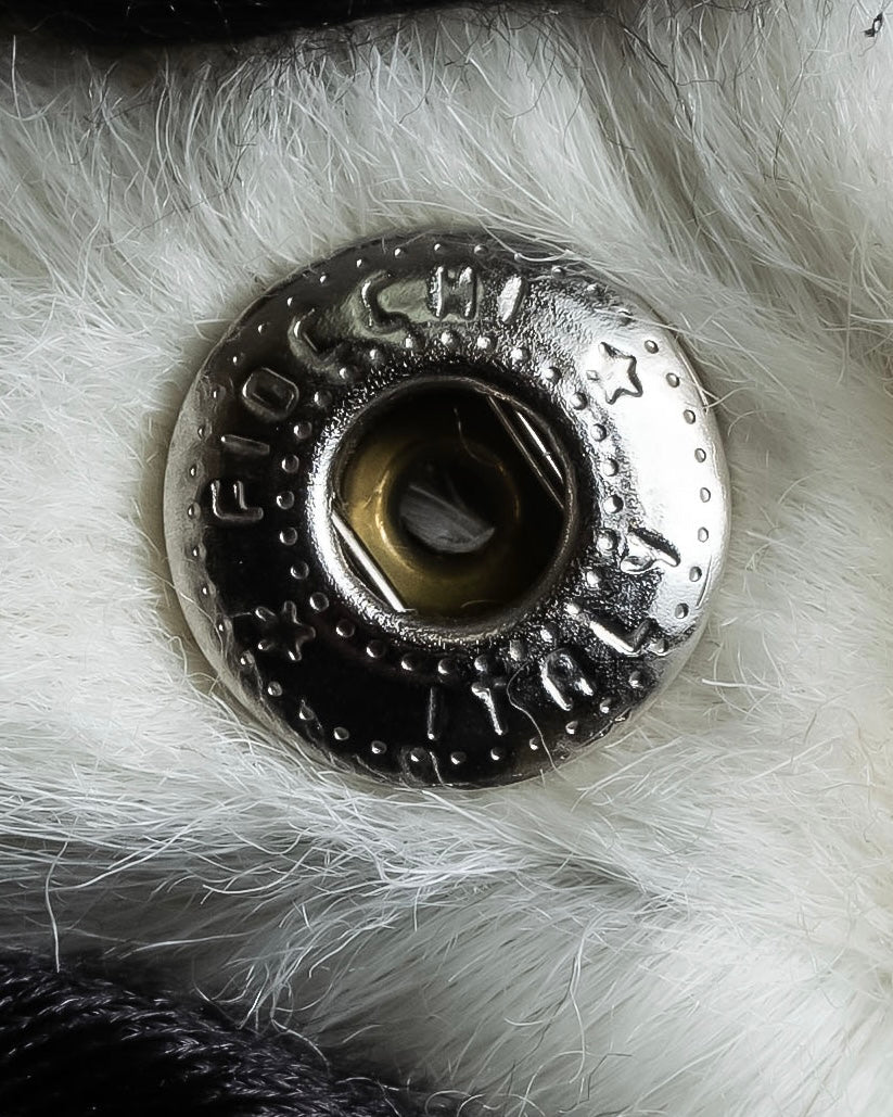 "Dolce &amp; Gabbana" Mouton &amp; knit combination design coat