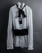 "GIORGIO ARMANI" Belt included bow tie dress shirt