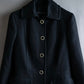 "ALBERTA FERRETTI" Large button shaped flare silhouette soutien collar coat