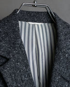 "THOM BROWNE" 3-button napped tweed tailored jacket