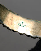 “GUCCI” 2010’s organic relief cuff bracelet