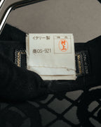 “GIANNI VERSACE” 80’s-90’s Couture polka dot lace shirt