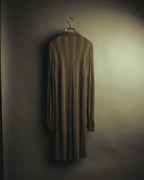 “CELINE” 90’s-00’s Chevron patterned long shirt dress