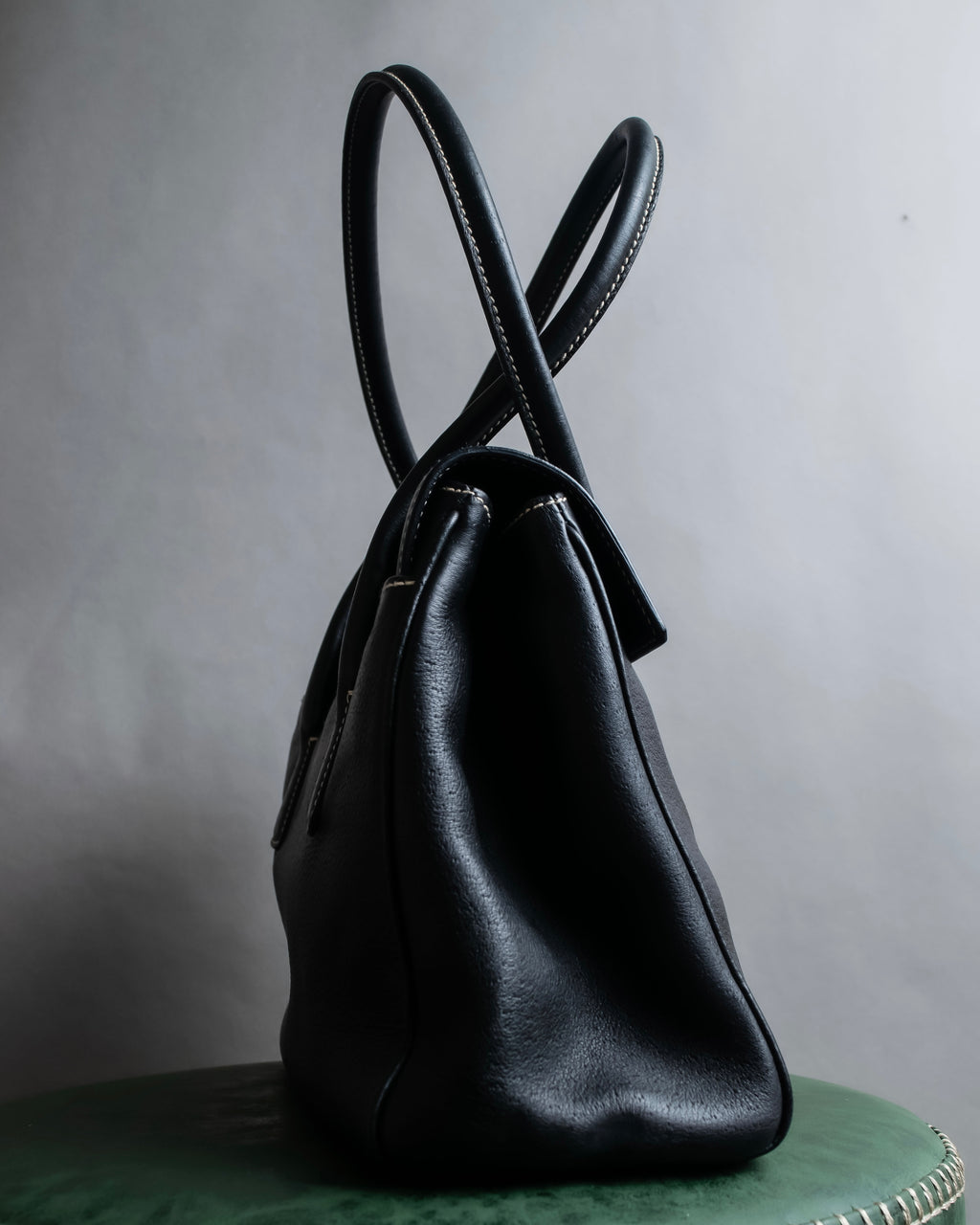 "Salvatore Ferragamo" Gancini motif design leather one-handle bag