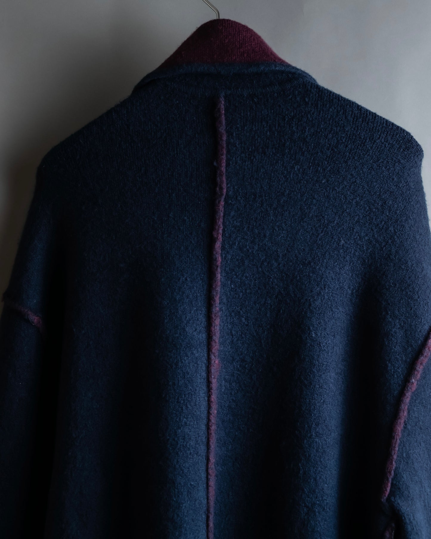 "DIESEL" Mult icolor design zipper knit coat