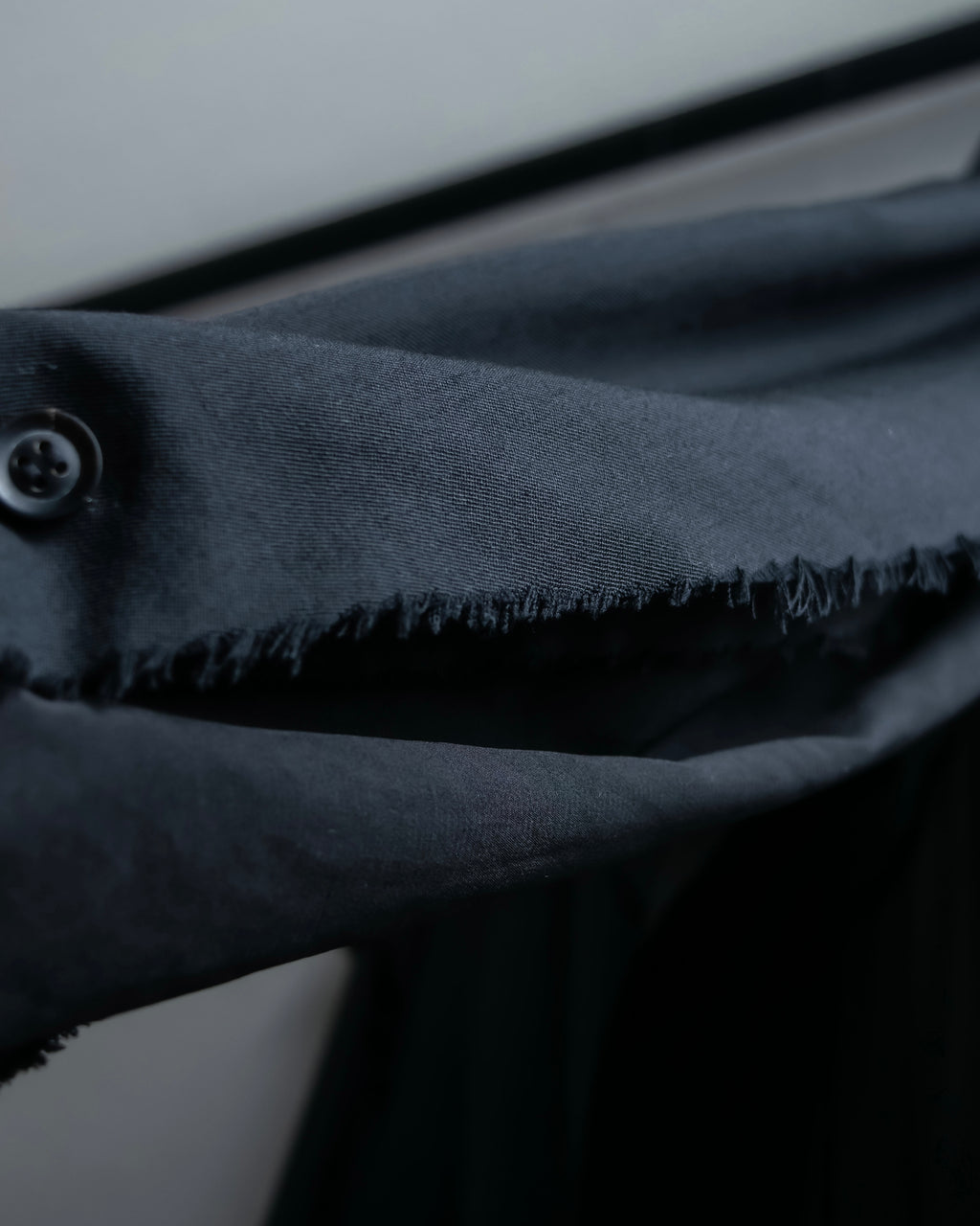 "B Yohji Yamamoto" Inside-out design super long shirt coat