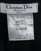 "Christian Dior Boutique Paris" Beautiful waistline wide silhouette Slacks