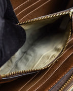 "Chloe" Fleur motif design leather long wallet