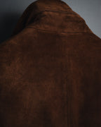 –SPECIAL– "Salvatore Ferragamo" 00’s reversible shearling sheep skin jacket