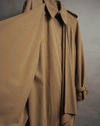 -SPECIAL- “HERMÈS” 90’s-00’s Margiela era draped wool trench coat