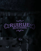 "RUIRUE BOUTIQUE" Shawl collar flare silhouette coat