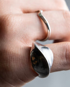 “Georg Jensen” Twisted shape silver ring