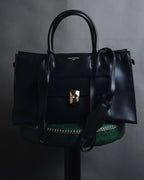 "BALENCIAGA" 2013 Autumn/Winter Padlock All Afternoon Structured Leather Bag