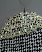 "YOSHIYUKI KONISHI" Countless button design stand collar blouson