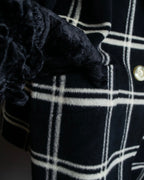 "Christian Dior Large check pattern tailored coat