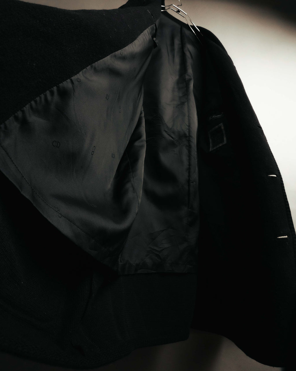 “Christian Dior MONSIEUR” 80’s-90’s Ribbed collar oversized wool field jacket