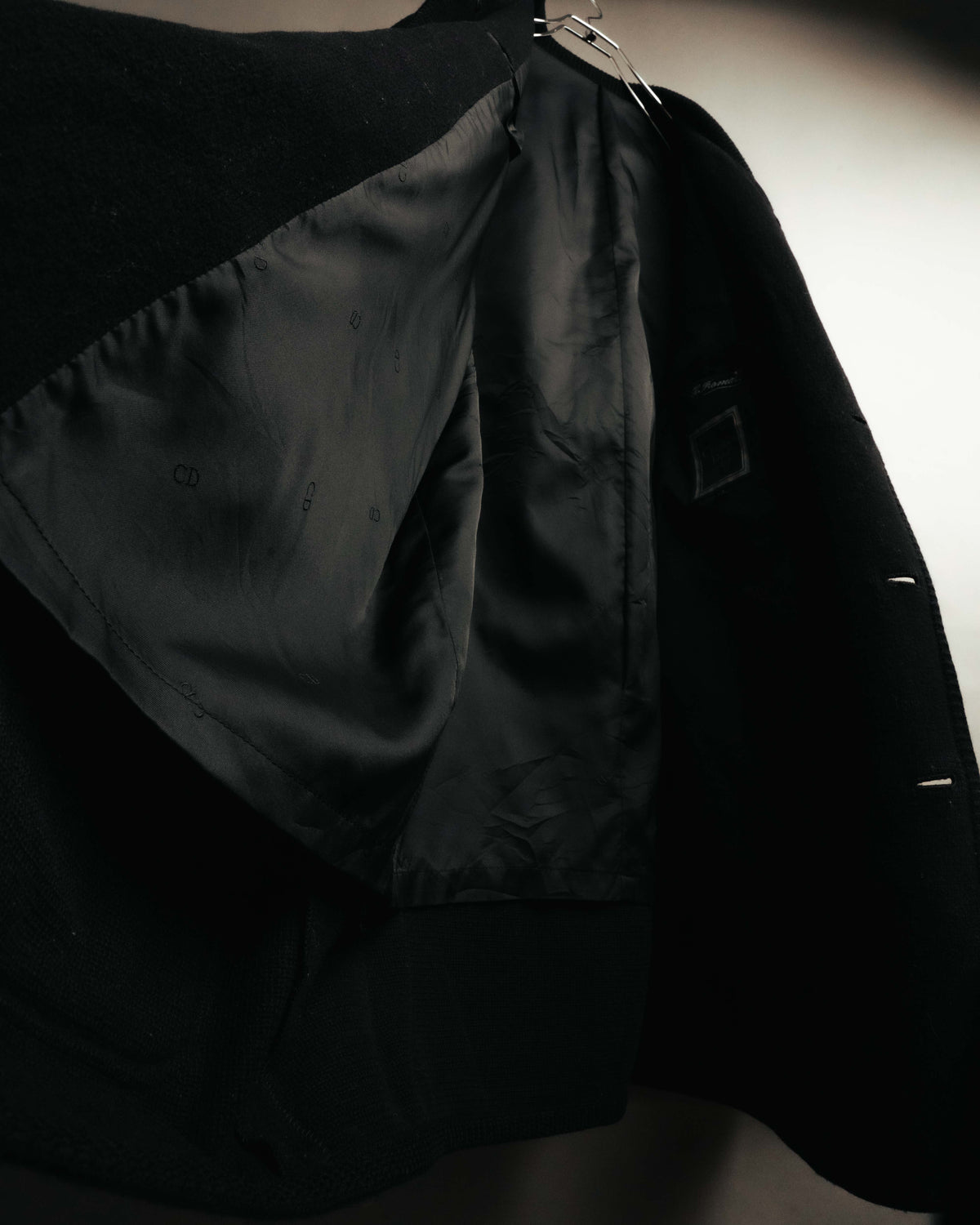 “Christian Dior MONSIEUR” 80’s-90’s Ribbed collar oversized wool field jacket