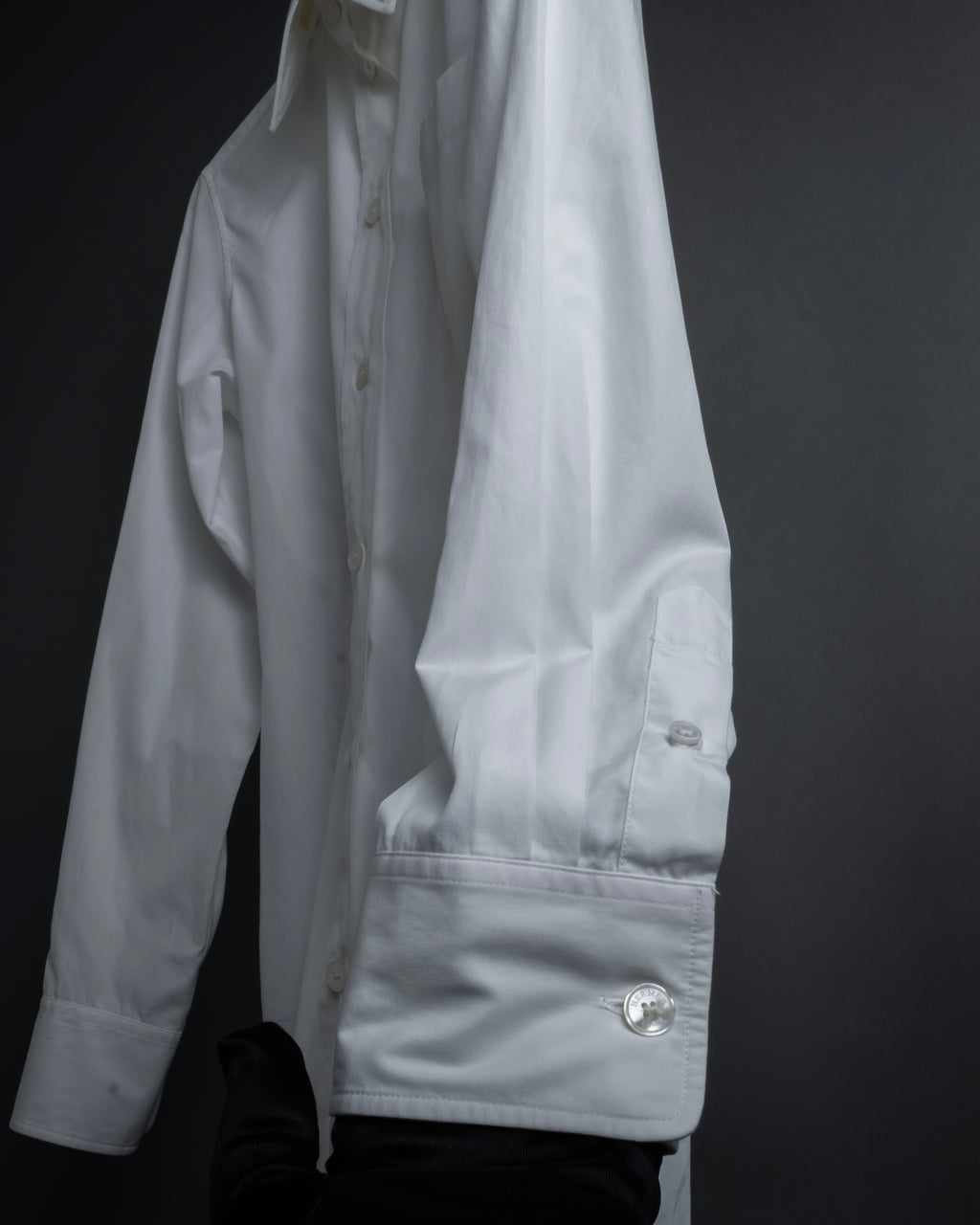 "HERMES" High-quality fine count cotton dress shirt