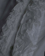 "Dolce & Gabbana" Tiered frill design white shirt