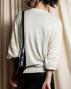 "BALENCIAGA" Diamond pattern argyle twill crew neck knit