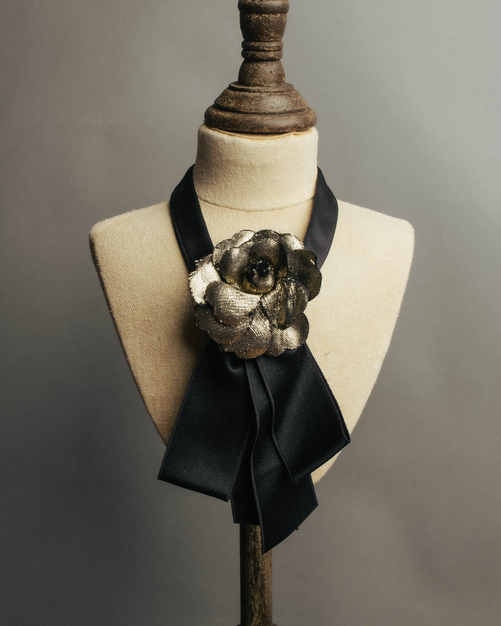 “CHANEL” 2010’s-2020’s camellia ribbon choker