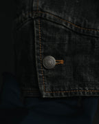 -MOOD MILLÉSIMES- 00’s faded black denim shirt jacket