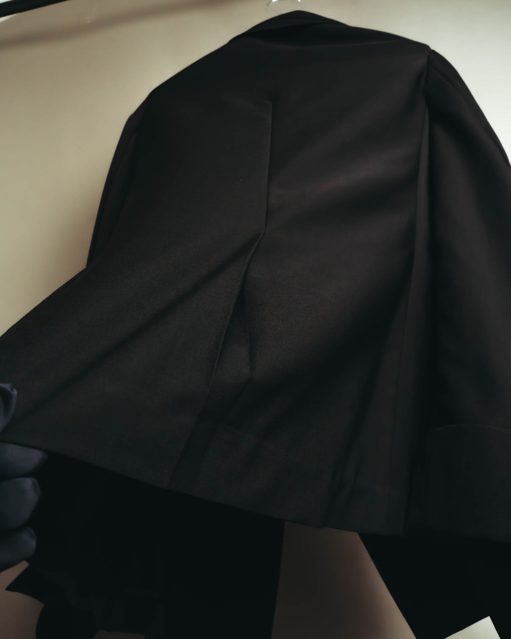 –SPECIAL– "Yohji Yamamoto" 98AW Sculptural asymmetric draped wool jacket