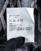 "COMME des GARCONS SHIRT × FRED PERRY" Argyle pattern box silhouette wool knit