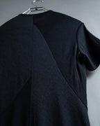 “JUNYA WATANABE” narrow waist  lame designed hem long dress