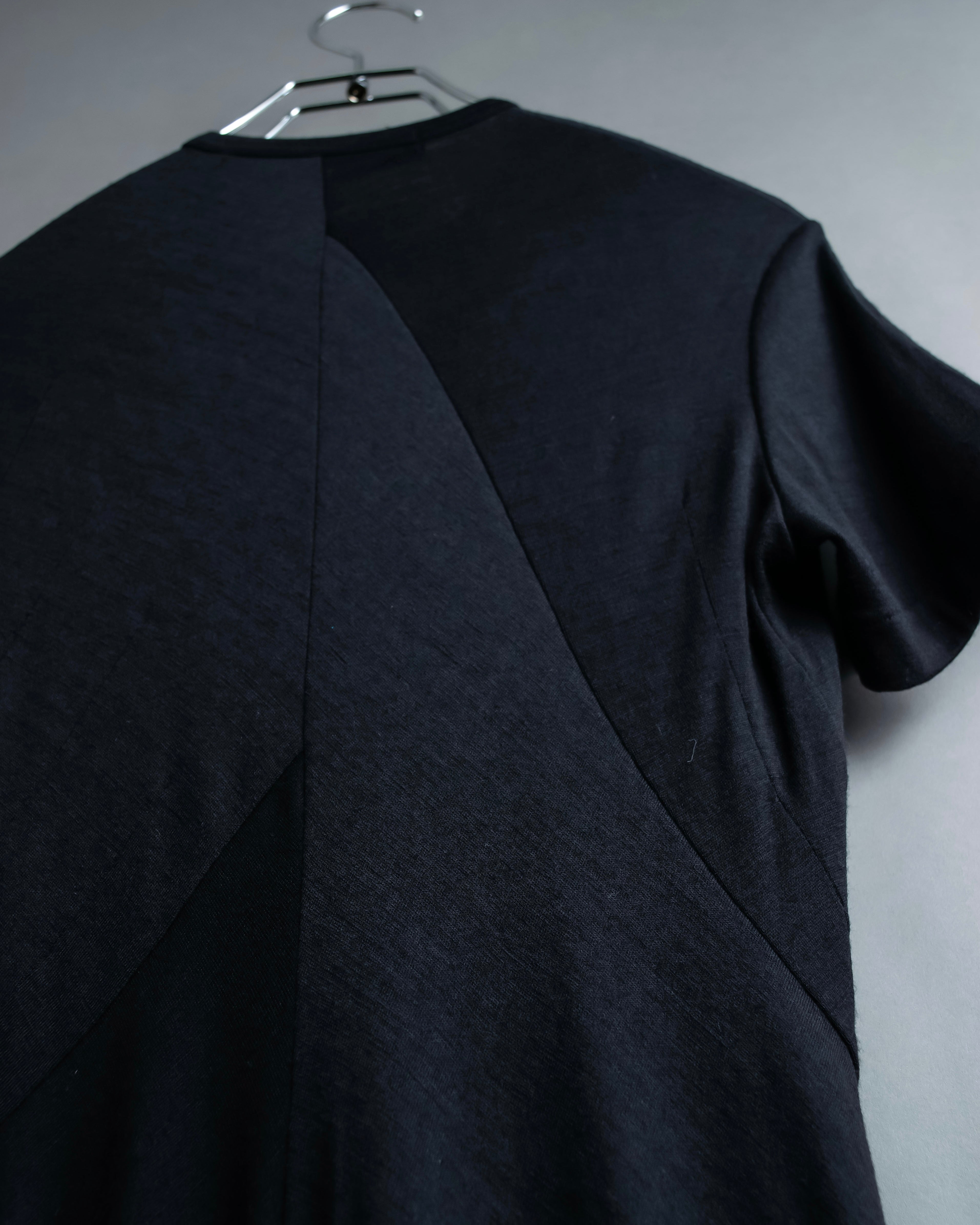 “JUNYA WATANABE” narrow waist  lame designed hem long dress